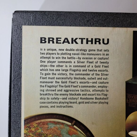 Break Thru 1965 The Double Strategy Game of Evasion or Capture Book Shelf - Picture 11 of 15